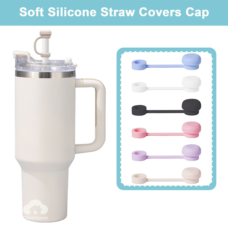 Nắp đậy ống hút bằng silicon màu trơn, chống bụi, an toàn thực phẩm.