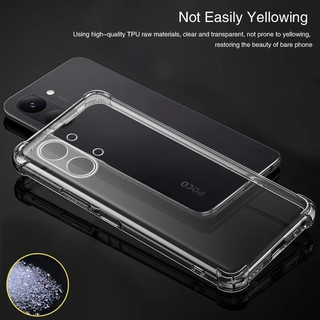 Ốp điện thoại mềm silicon chống sốc cho Xiaomi Poco X8 Pro Max Ốp lưng mỏng trong suốt