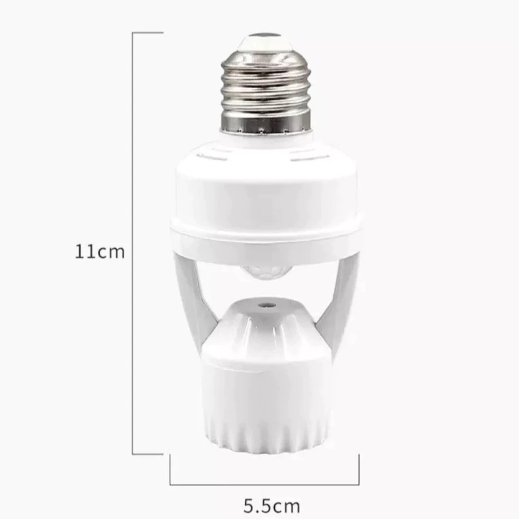 Đui Đèn Treo Cảm Ứng Thông Minh Hồng Ngoại E27, Đuôi Đèn E27 110- Có Cảm Biến Chuyển Động