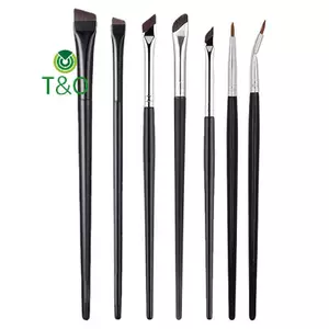 Bàn chải trang điểm đường viền Brow Bàn chải kẻ mắt kẻ lông mày Bàn chải mắt có góc siêu mỏng chuyên nghiệp Dụng cụ trang điểm [mới]