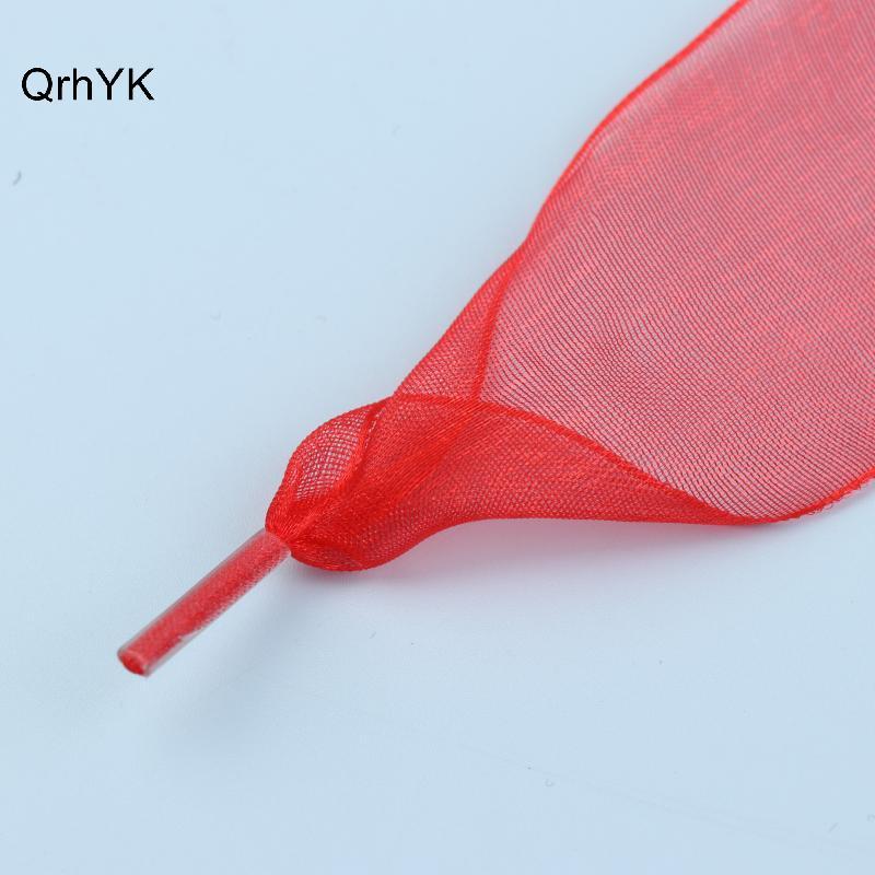 Nhà Máy Thời Trang 1 Cặp Dây Giày Organza Rộng 4cm 160cm Nơ Nữ Dây Giày Lụa Phẳng Satin Ruy Băng Vải Giày Thể Thao Dây QrhYK