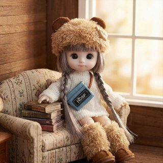 Búp bê khớp công chúa 17cm – Khớp xoay linh hoạt, tạo dáng dễ dàng – Trang trí góc học tập – Quà sinh nhật cho bé gái