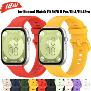 Dây đeo silicon Sprot cho Huawei Watch Fit 5 / Fit 5 Pro / Fit 4 / Fit 4Pro phụ kiện thay thế dây đeo đồng hồ cho vòng đeo tay Huawei Watch Fit 3