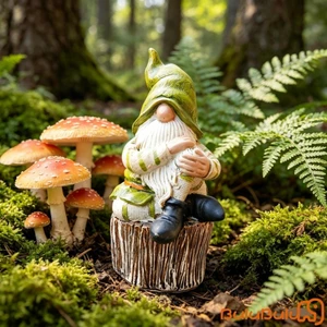 Tượng Gnome Tượng Nhỏ Vườn Lùn Điêu Khắc Để Bàn Trang Trí Cho Bãi Cỏ Ban Công Hiên Nhà Trang Trí Nhà Cửa