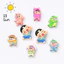 Set charm Shin gắn dép dễ thương hot trend Shin panda gấu trúc