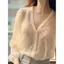 Đầm off-white cổ chữ V ren nữ cao cấp