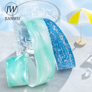 JIANWU Shimmering Series Vintage Water Ripples Vật liệu phong cảnh Cắt xén Thêu Sò Washi Băng Sáng Tạo Tạp Chí Văn Phòng Phẩm