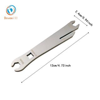 Dovewill Crowfoot Cờ Lê Số Liệu Hai Đầu Ống Dầu Vít Dụng Cụ Cho Xe Đạp Phanh Thủy Lực Caliper Sửa Chữa Nhỏ Gọn Đi Xe Đạp Mô-men xoắn Cờ Lê