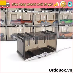 Hộp lưu trữ ORDOBOX, 1 / 64 Xe mô hình đúc sẵn có hộp trưng bày tay cầm, ABS bền bỉ không có mô hình trưng bày đồ chơi ô tô