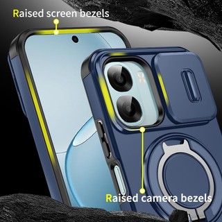 Chống Sốc OPPO A6 Pro A6X A6s A6t Pro A6c A6Pro A6tPro Trượt Bảo Vệ Ống Kính Máy Ảnh Giá Đỡ Vòng Điện Thoại Từ Tính Vỏ Giáp Vỏ Silicon Cứng