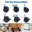 ROLY 4 Bánh Xoay, 1 / 1.5inch Có Phanh Đồ Nội Thất Bánh, Hoạt Động Im Lặng Chống Mài Mòn Chống Sốc Ghế Văn Phòng Bánh Cho Nội Thất Ghế Văn Phòng Vali Xe Đẩy