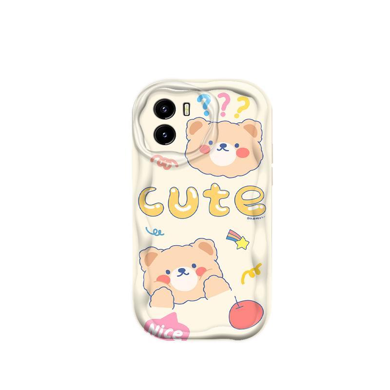 Thích hợp cho VIVO Y15S Y15A Y01 3D Bé Gái Mềm TPU Gấu Rilakkuma Vỏ Điện Thoại Chống Sốc