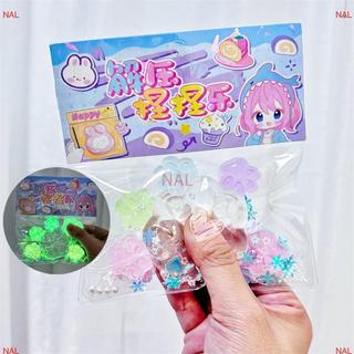 [NA] 5 + 1 Đồ chơi đàn áp chân mèo dạ quang Đảng giảm căng thẳng Antistress Squishy Đồ chơi tăng cho người lớn Trẻ em Đồ chơi co giãn MỚI
