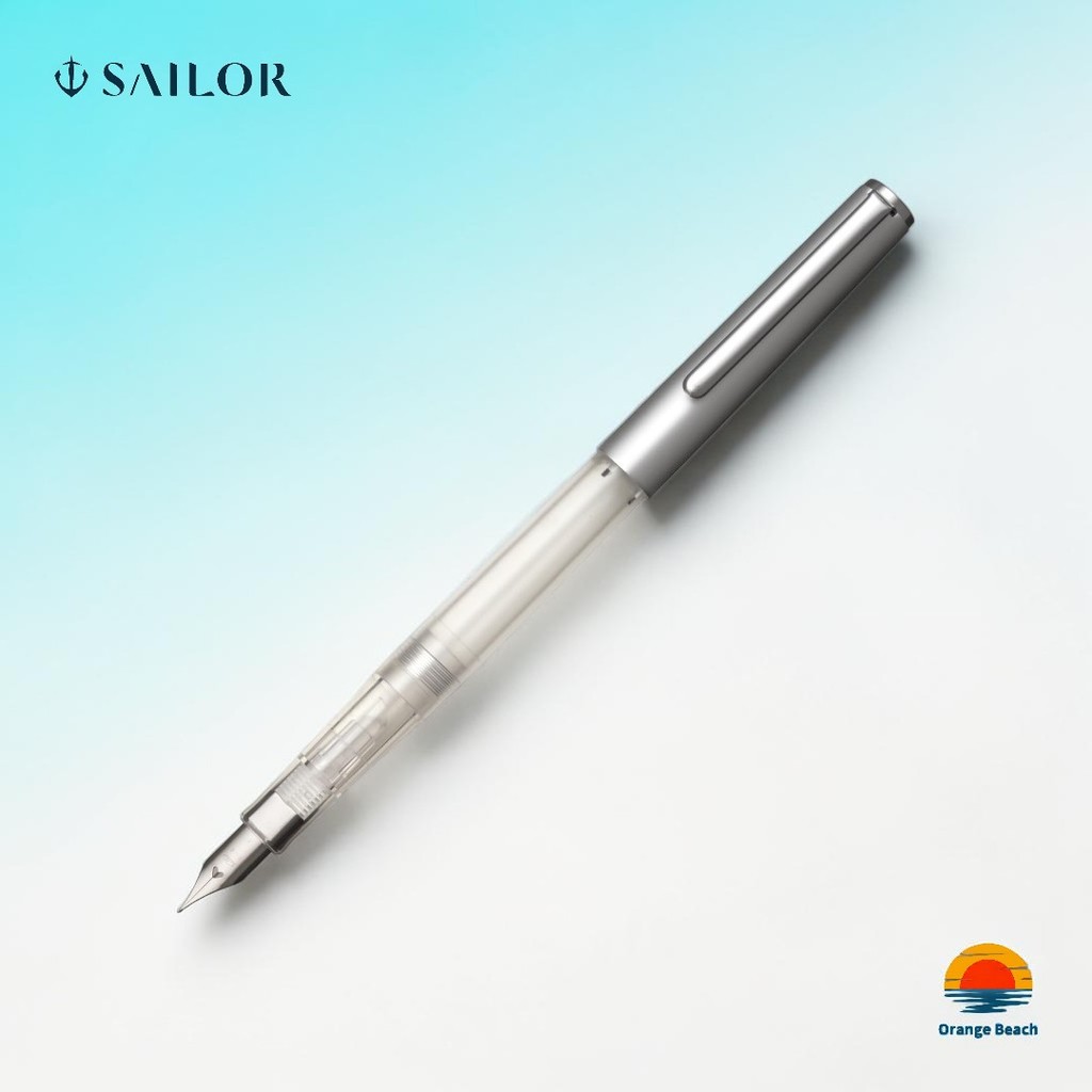 Sailor High-Ace Neo Clear But May Muc/Ngoi F Manh/Converter-Cartridge/Mau Silver-Black/Japan