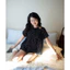 Áo Babydoll Cổ Yếm Cách Điệu Voan Chấm Bi Nhẹ Nhàng Nữ Tính Form Rộng Freesize MyaHouse