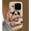 Rainbow Puppy cho iPhone 17promax trường hợp iPhone 14/13/12 giả da kết cấu