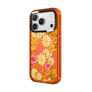 CASECASE X Nhiều Màu Sắc Hoa Cúc Cam / Đỏ / Perri Tím Kẹo Bộ Sưu Tập Màu Sắc Trong Suốt Cứng Từ Tính Hút Tác Động Dành Cho Apple IPhone 13 14 15 16 17Pro Max Plus Có Hộp