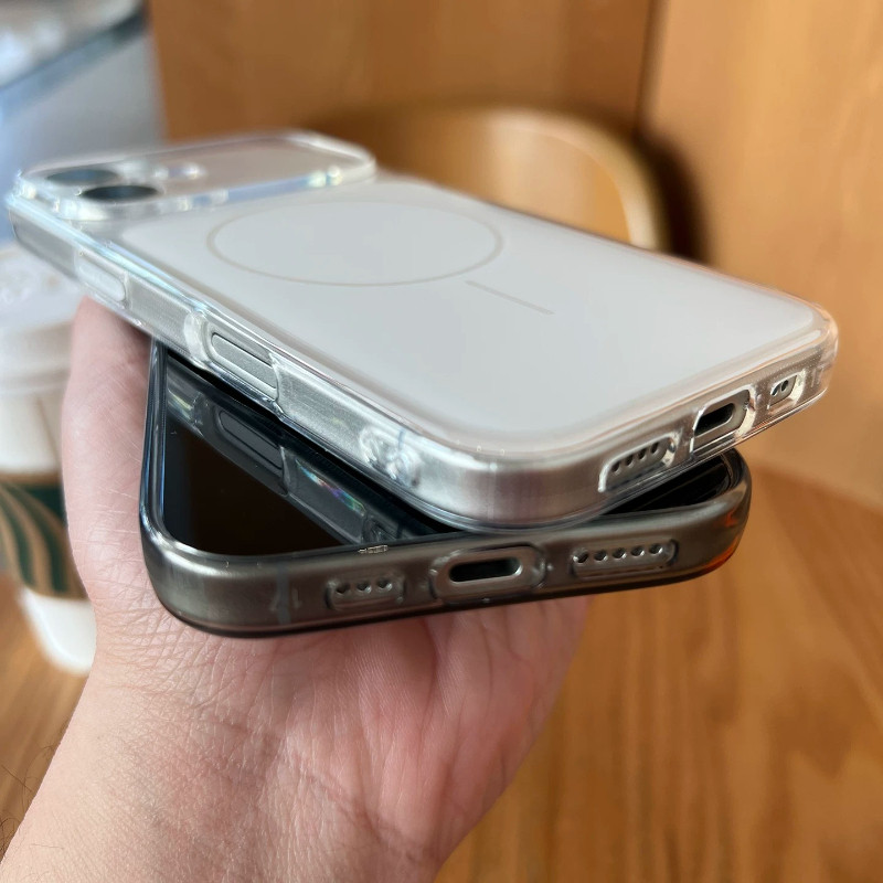 Ốp Lưng Trong Suốt Hồng Cho IPhone 17 16 15 14 13 12 Pro Max Từ Tính Chống Sốc Bảo Vệ Camera Thời Trang đẹp Mắt | BigBuy360 - bigbuy360.vn