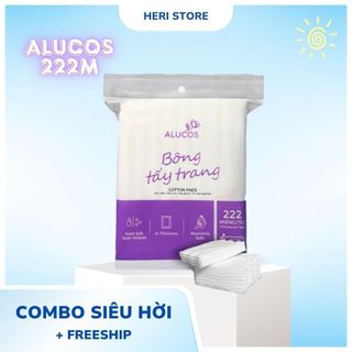 [Giá hủy diệt] Bông Tẩy Trang Alucos 222m, Bông Cottton, Bông Tẩy Trang Vuông  Heri Skin