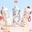 Bình Nước Trong Suốt HomeMate 720ML Kèm Ống Hút Silicone & Lõi Lọc Trà, Bình Nước Dễ Thương Có Quai Xách