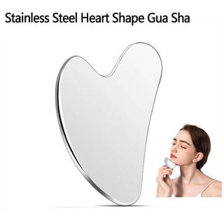ELBBKG 1 Thép Không Gỉ Gua Sha Cạp Máy Mát Xa Cho Mặt Ne Body Guasha Massage Dụng Cụ Chăm Sóc Da Mặt Guasha Ban Máy Mát Xa Mặt Mới
