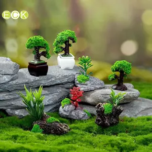 Nhà Búp Bê Mini Mô Phỏng Cây Xanh Mẫu DIY Nhà Búp Bê Sân Vườn Nhà Trang Trí Cảnh Ngoài Trời Đẹp