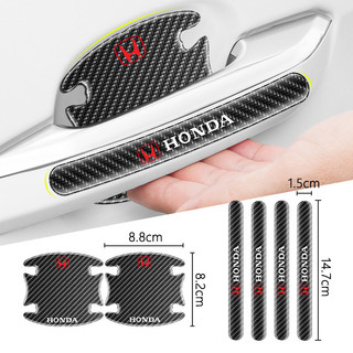 Tay Nắm Cửa Ô Tô Bát Miếng Dán Bảo Vệ Tay Cầm Tự Động Chống Va Chạm Dải Dành Cho Xe Honda Mugen Power Civic Accord CRV Hrv Jazz CBR VTEC VFR