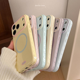 Ốp Điện Thoại Từ Tính Tối Giản Chặn Màu Cho iPhone 17ProMax 17Pro 17 16ProMax 16Pro 16 15ProMax 15Pro 15 14ProMax 14 13ProMax 13 Apple iPhone Case Chống Sốc Phong Cách Hàn Quốc