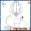 1 Bộ Phụ Kiện Nhà Bếp Trợ Lý Mái Chèo Kèm 4.5-5 Qt Đầu Nghiêng Đứng Trộn Cho K45B / K5THCB / K5THBS