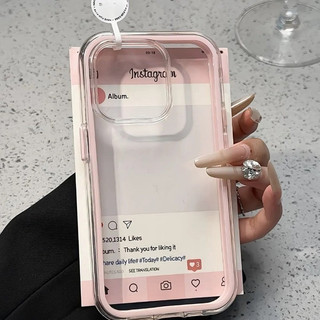 Ốp điện thoại cho Iphone 17 16 15 14 13 12 11 Plus / Pro Vỏ mềm sáng tạo trong suốt viền ba trong một