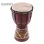 Guansfs 6in Trống Djembe Châu Phi Chạm Khắc Gỗ Chắc Chắn Da Dê Nhạc Cụ Truyền Thống