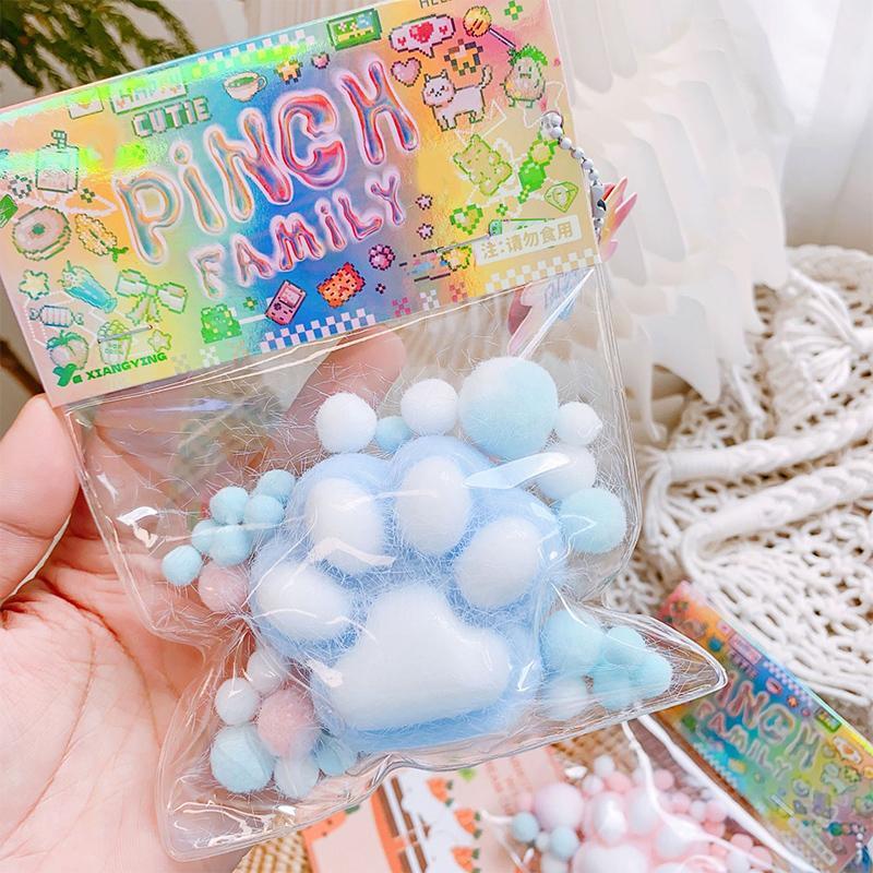 ECK Handmade Floing Cat 's Paw Giảm Căng Thẳng Squishy Đồ Chơi Mochi Chậm Phục Hồi Mới Fidget Đồ Chơi Tiệc Sinh Nhật Quà Tặng HOT