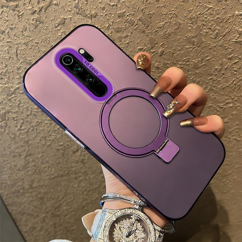 Ốp Lưng PBZZ Cho Redmi Note 8 pro Redmi Note 8 Vỏ Điện Thoại Vỏ Cứng Chống Sốc Thiết Kế Mới Thẩm Mỹ Với Giá Đỡ Màu Đen CYFXZJ02