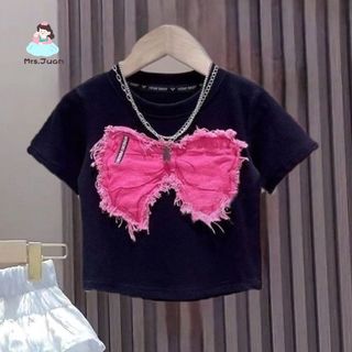 Bộ đồ mùa hè cho bé gái – Áo tay ngắn + quần dài, phong cách thời trang, thoáng mát