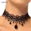 AqToCna Vintage Gothic Ren Choker Nữ Pha Lê Mặt Dây Chuyền Quyến Rũ Choker Nelace Gothic Hạt Choker Trang Sức AqToCna