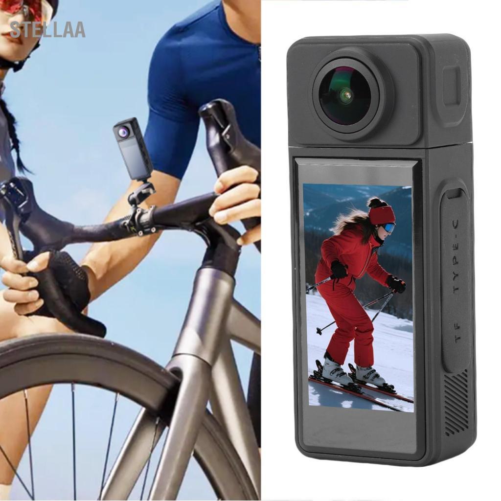 stellaa Camera ASHATA 4K Hành động góc cực rộng với ống kính xoay 270 độ Màn hình 1,97 inch Ổn định EIS IP65 Chống nước để vlogging Thể thao Trượt tuyết Đi bộ đường dài