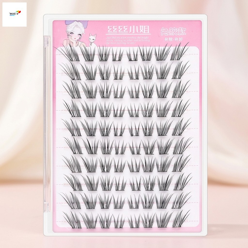 Lông mi giả kiểu Fox C Curl Dày tự nhiên 10-13mm Sợi tổng hợp màu đen Phần mở rộng mi