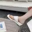 TT Châu Âu Mỹ Mũi Vuông Nêm Gót Chân Lật-Flops Nữ 2026 Phong Cách Mới Dệt Flip-Flops Cao Gót