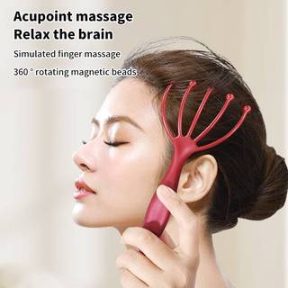 [Bea-t] Máy mát xa da đầu cầm tay hạt từ tính năm móng vuốt Neb Relax SPA Chăm sóc tóc để giảm áp lực đầu gãi [[mới]