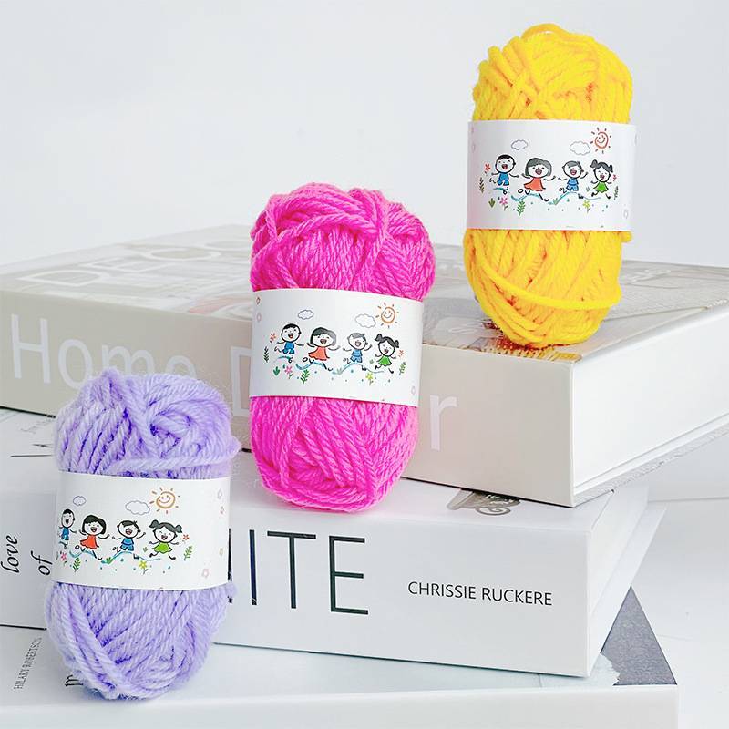 MAKY 12 Cái Mềm Mại Ấm Áp DIY Cotton Len Sợi Mềm Chất Lượng Tốt Tay Đan Chủ Đề Cho Handmade Đan Móc Sợi VN