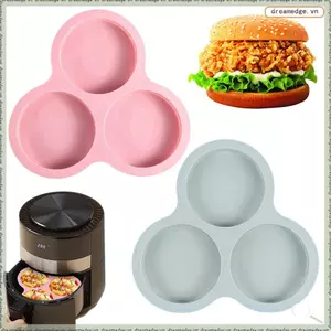 Khuôn Silicon Có Thể Tái Sử Dụng Chảo Trứng Chảo Bánh Tráng Miệng Nướng Hàng Dụng Cụ Dễ Sử Dụng Màu Hồng