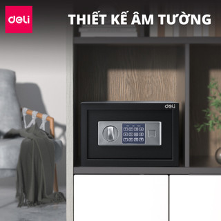 Két Sắt Điện Tử Khóa Mật Mã DELI Két Sắt Mini Chống Trộm Khóa Số Điện Tử, Hợp Kim Thép