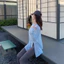 Áo Yoga nữ dáng dài tay rời, phù hợp tập luyện và chạy bộ vào xuân thu