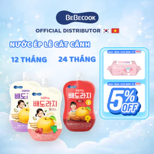 Nước Ép Trái Cây Lê Cát Cánh BEBECOOK Nhiều Hương Vị Trái Cây Giúp Tăng Đề Kháng