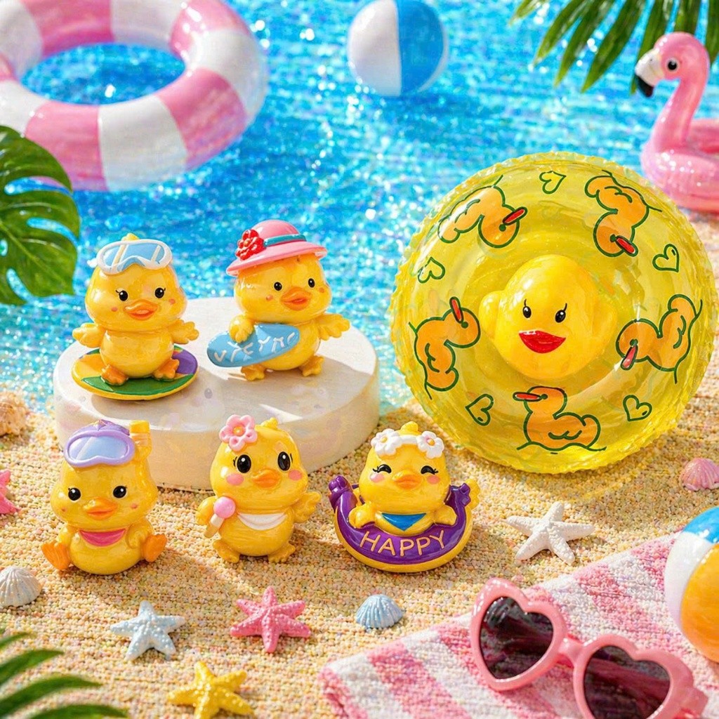 Set Charm Phao Vịt Biển Cute 2026 Mini Trang Trí Dép Crocs Phụ Kiện Dễ Thương Hot Trend