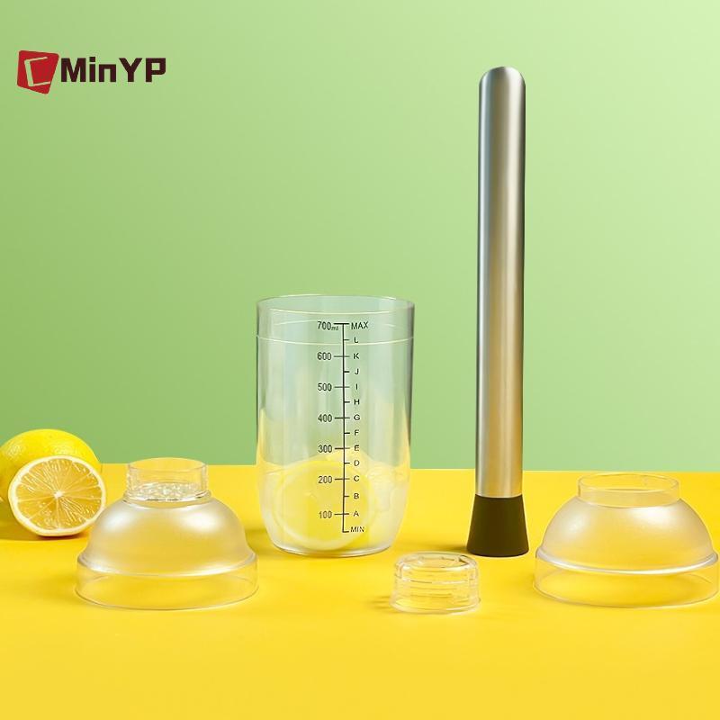 CMinYP 3 / 5 / 7 Chiếc Cotail Shaker Set Cotail Shaker Và Đo Jigger Bộ Đồ Uống Hỗn Hợp Dụng Cụ Lắc Tay Cho Bartending Và Home Bar Glory
