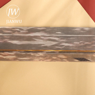 JIANWU 67mm * 5m Vintage Road Shadow Phong Cảnh Chất Liệu Cắt Băng Thêu Sò PET Sáng Tạo DIY Tạp Chí Văn Phòng Phẩm