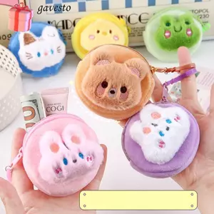Ví GAVESTO Zero, Ví đựng tiền xu sang trọng di động, Túi đựng tai nghe động vật hoạt hình Mini dễ thương