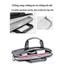 Túi Đựng Laptop WIWU City Commuter Bag 13 Inch - Vải Nylon Chống Nước, Lót Lông Tơ Chống Sốc Đa Ngăn