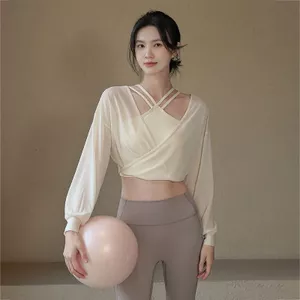 Áo Yoga cao cấp thoáng khí, dáng rộng, phù hợp cho việc chạy bộ và tập luyện